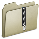 Lightbrown Zip icon